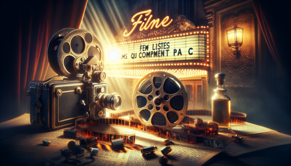 Affiche : "Film en C" avec objets emblématiques du cinéma français commençant par C.