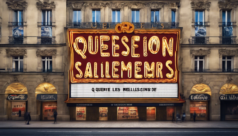découvrez les meilleures salles de cinéma à lyon pour vivre une expérience cinématographique inoubliable. profitez des derniers films dans des salles de qualité et confortables.