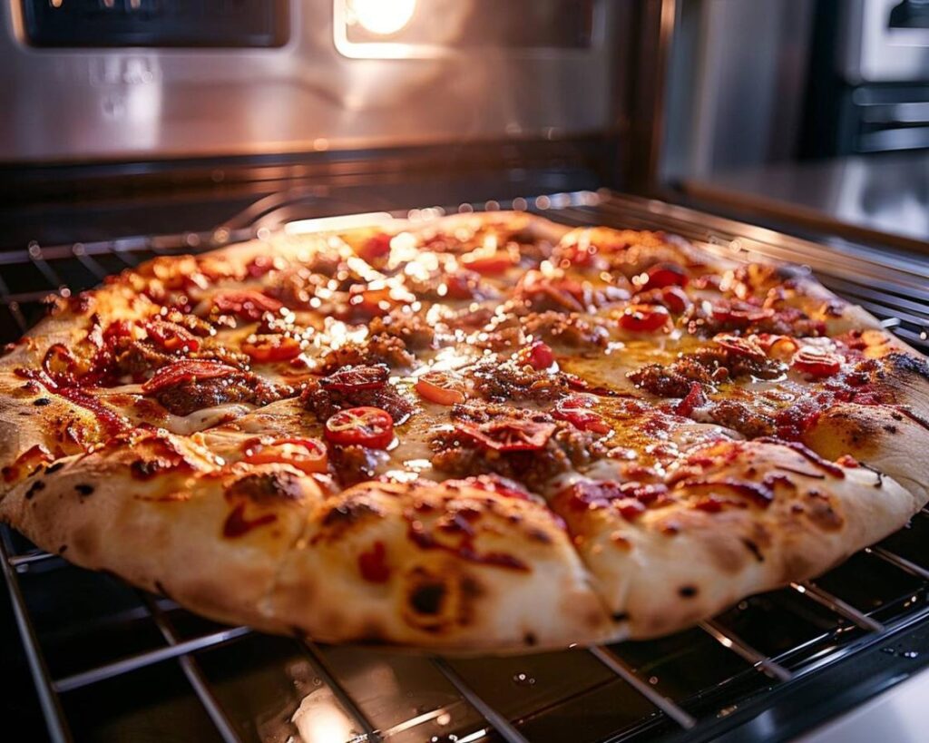 Le temps de cuisson parfait pour une pizza maison au four à chaleur tournante.