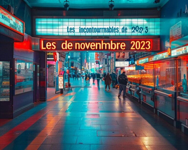 Sortie Cinéma: Les Incontournables de Novembre 2023 à Ne Pas Manquer!