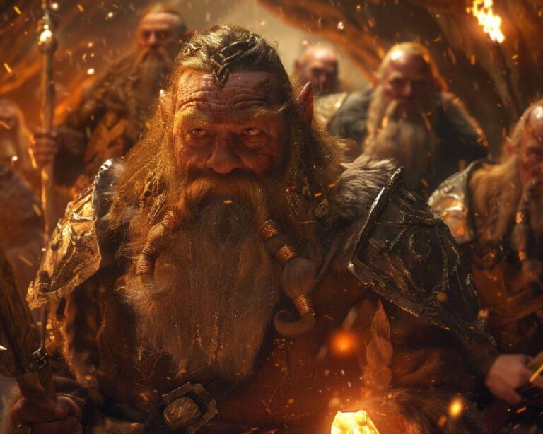 Les Nains du Hobbit: Portraits et Secrets des Guerriers Sous-Terre
