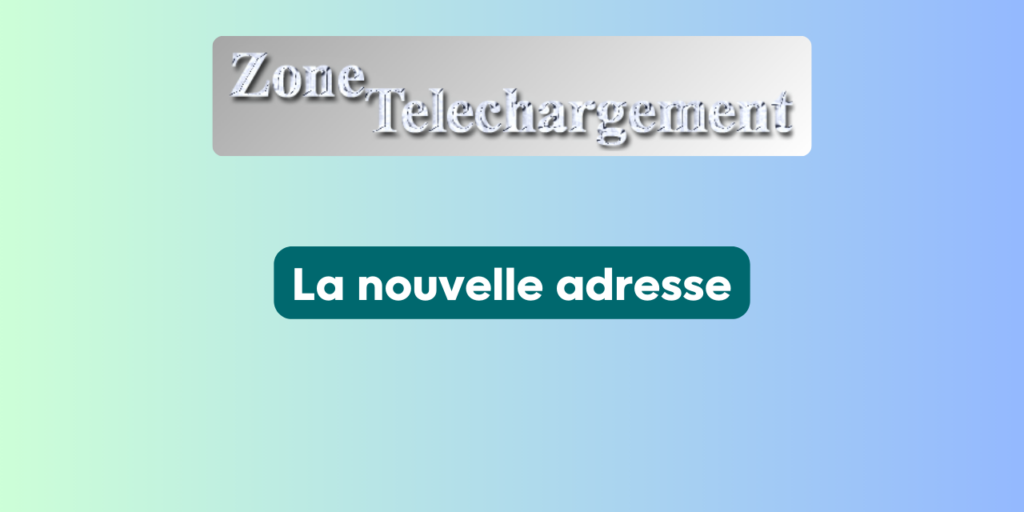 Nouvelle adresse officielle de Zone Téléchargement en 2025 affichée à l'écran
