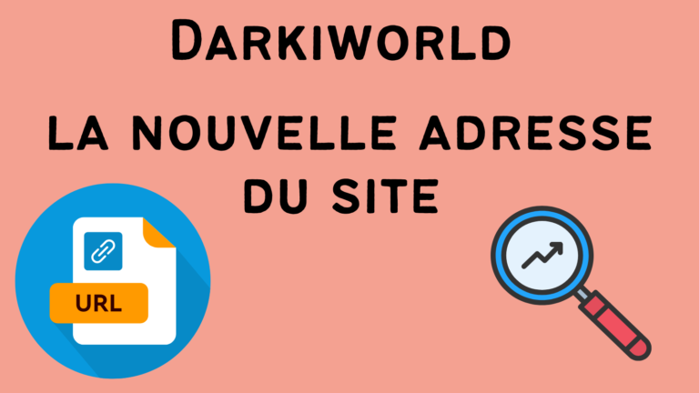 Page d'accueil officielle de Darkiworld mettant en avant sa nouvelle adresse en 2025
