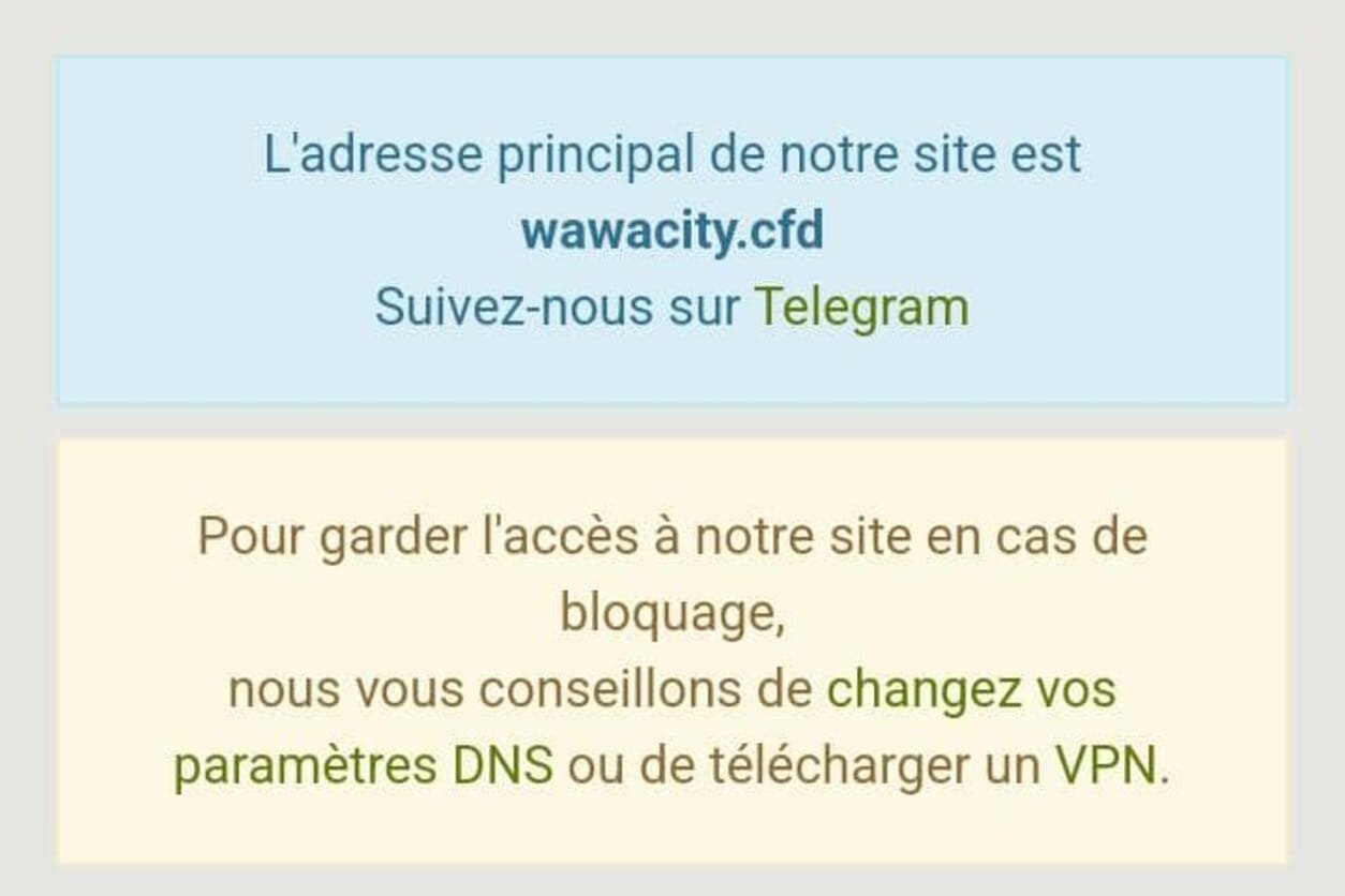 Interface Wawacity à jour