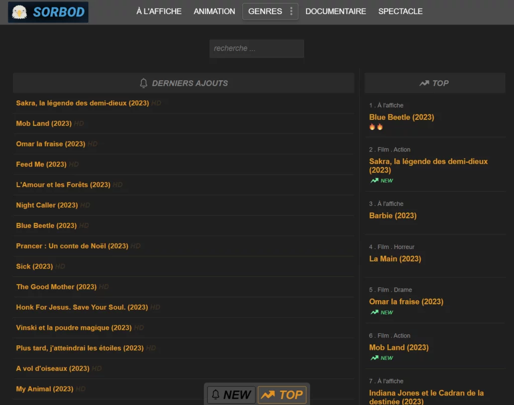 Nouvelle adresse du site Sorbod anciennement Mokrof