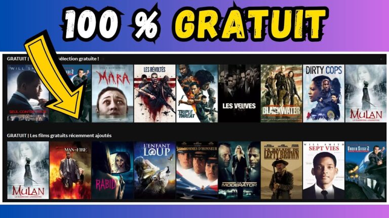 Interface d’un site de streaming gratuit de films et séries en VF/VOSTFR